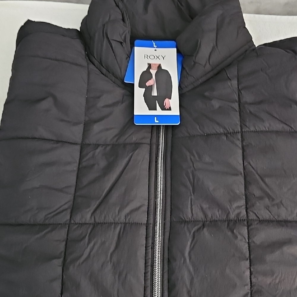 Roxy Women's Black Quilted Puffer Jacket
